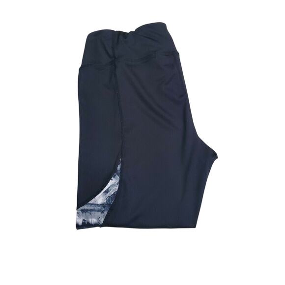 Reebok Leggings Medium Womans Black Capri Athletic Wear Stretchy - Picture 4 of 5